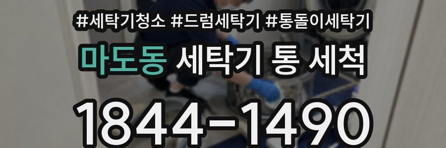 마도동 세탁기 통 세척