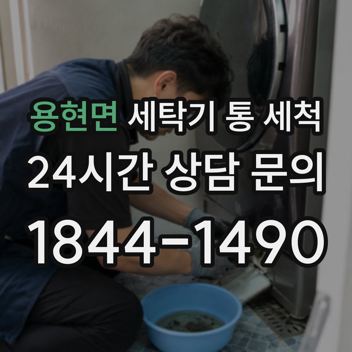 용현면 세탁기 통 세척