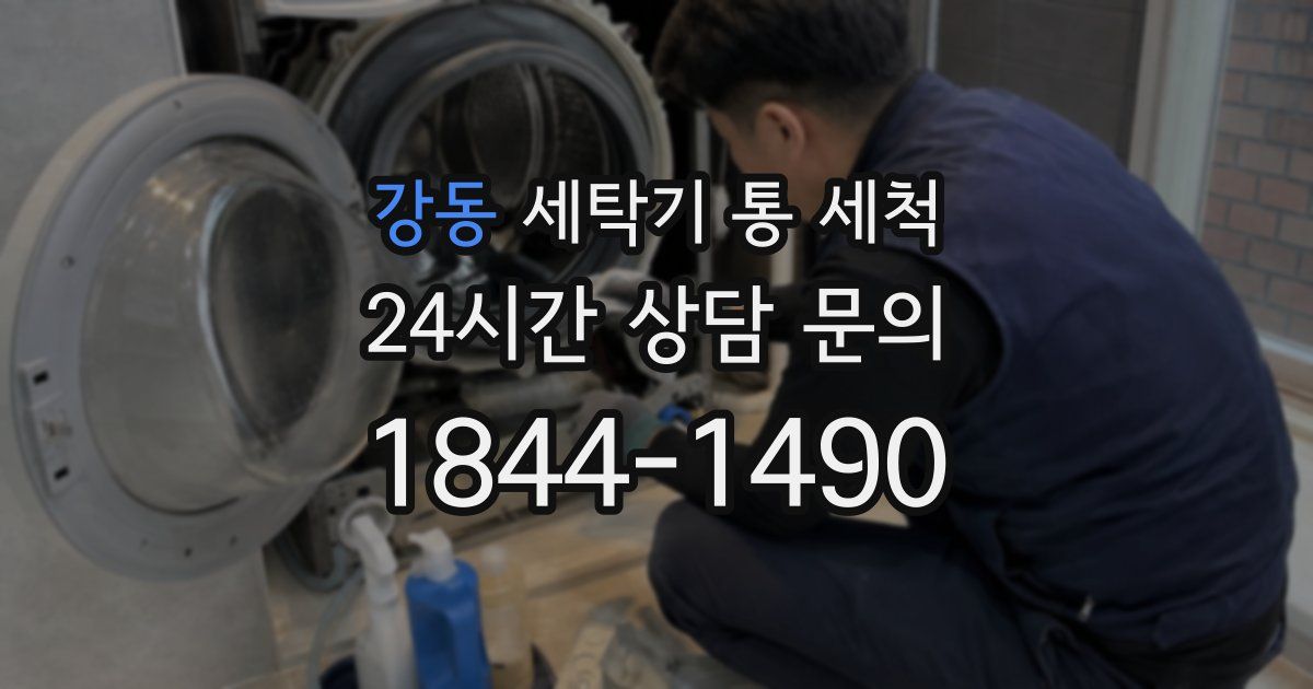강동 세탁기 통 세척