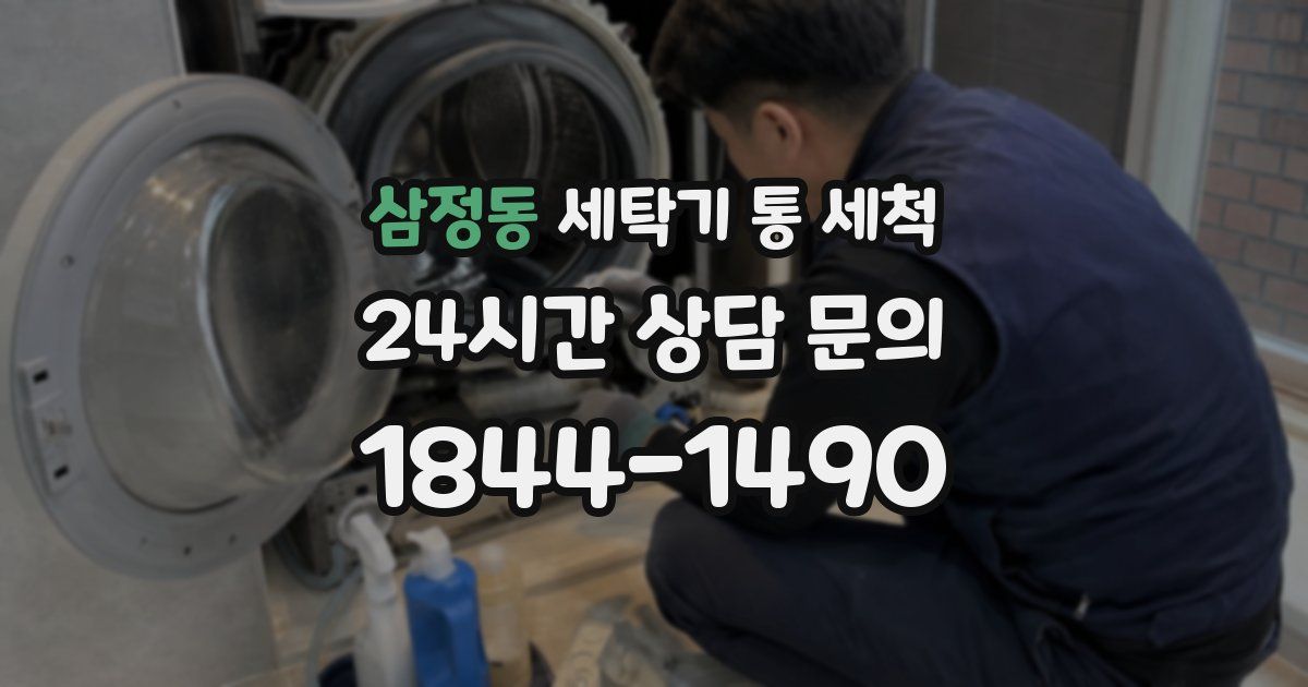 삼정동 세탁기 통 세척