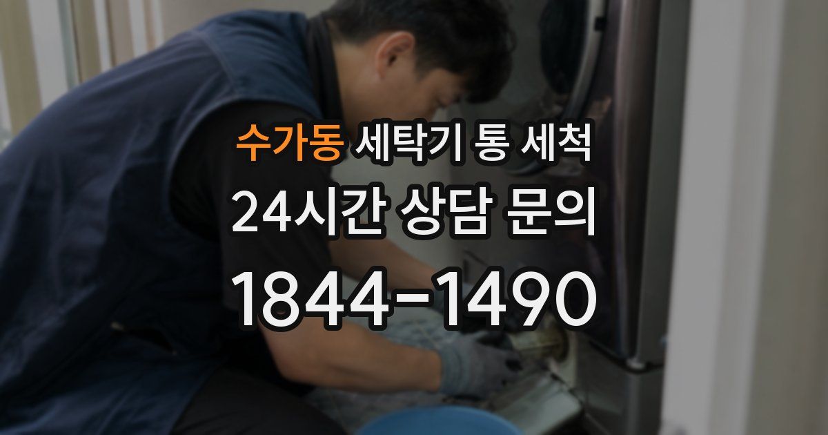 수가동 세탁기 통 세척