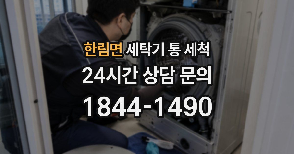 한림면 세탁기 통 세척