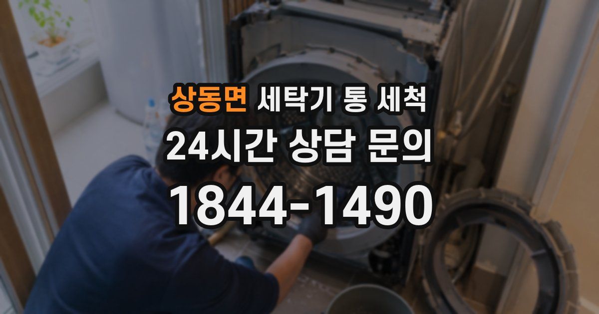 상동면 세탁기 통 세척