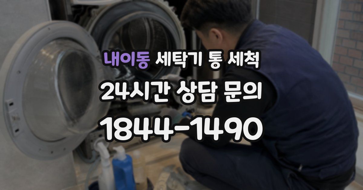 내이동 세탁기 통 세척