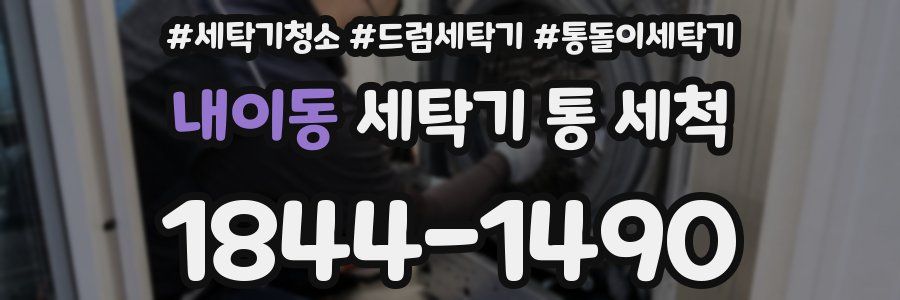 내이동 세탁기 통 세척