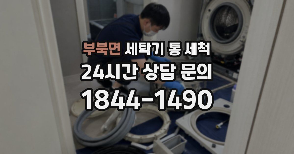 부북면 세탁기 통 세척