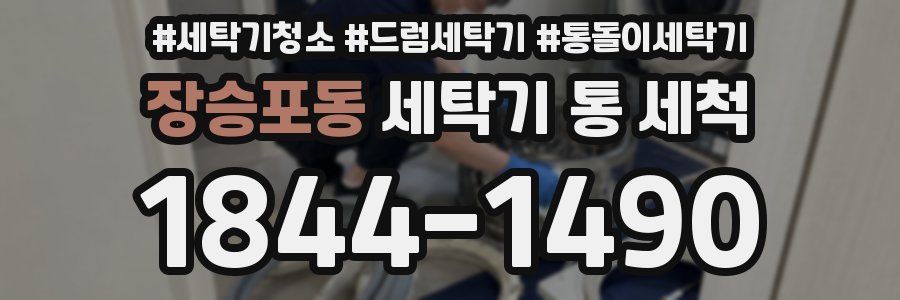 장승포동 세탁기 통 세척