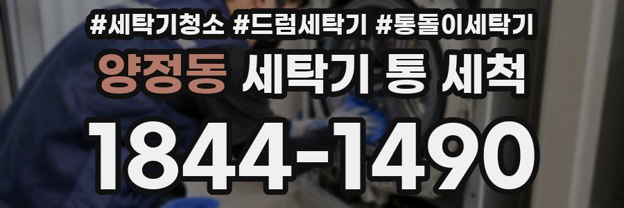양정동 세탁기 통 세척
