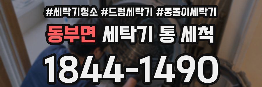 동부면 세탁기 통 세척