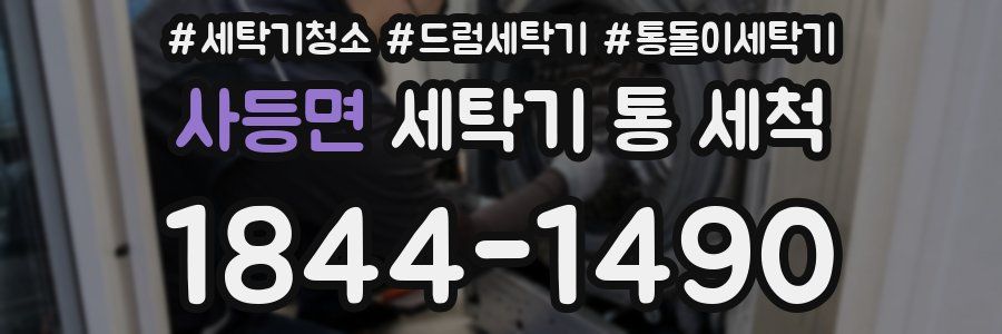 사등면 세탁기 통 세척