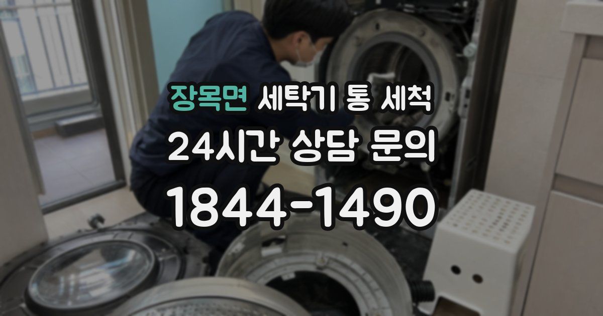 장목면 세탁기 통 세척