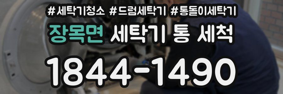 장목면 세탁기 통 세척