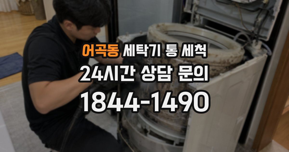 어곡동 세탁기 통 세척