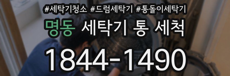 명동 세탁기 통 세척