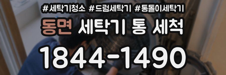 동면 세탁기 통 세척