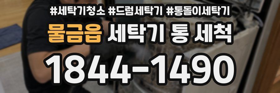 물금읍 세탁기 통 세척