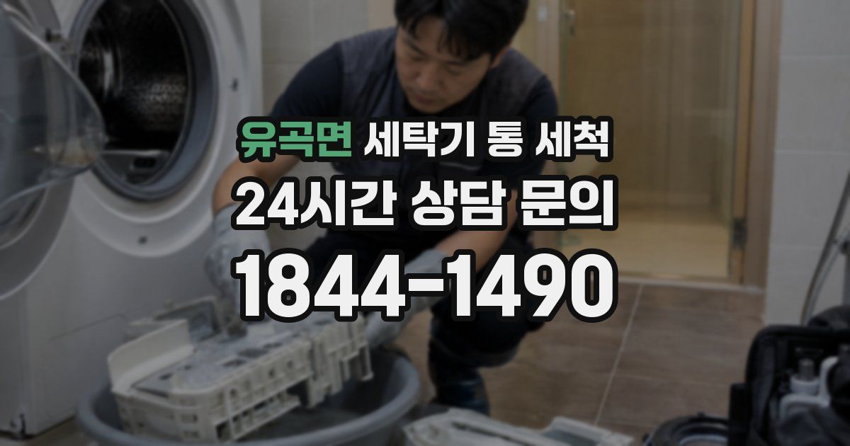 유곡면 세탁기 통 세척