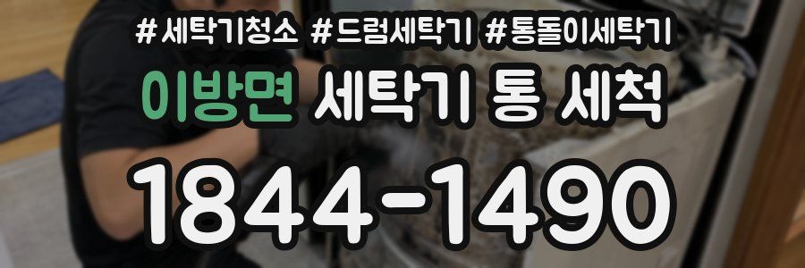 이방면 세탁기 통 세척