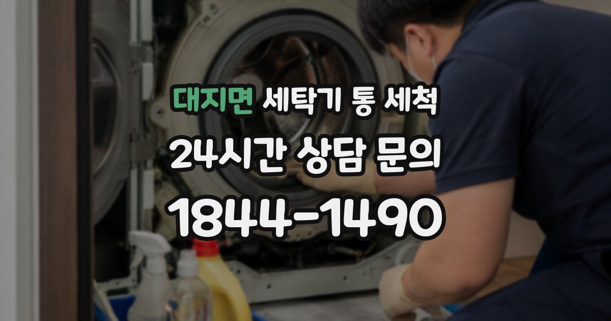 대지면 세탁기 통 세척