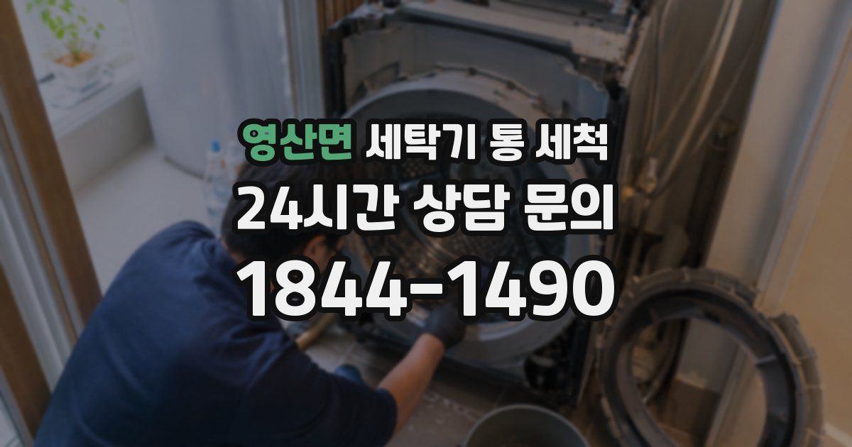 영산면 세탁기 통 세척