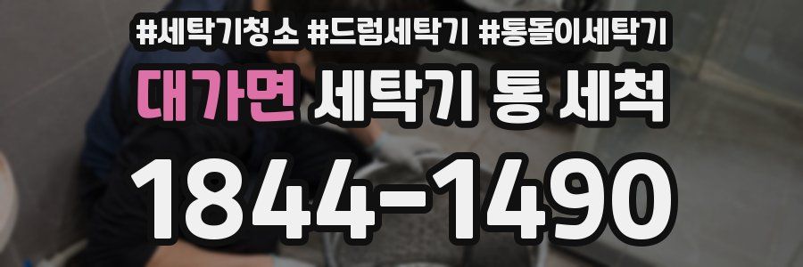 대가면 세탁기 통 세척