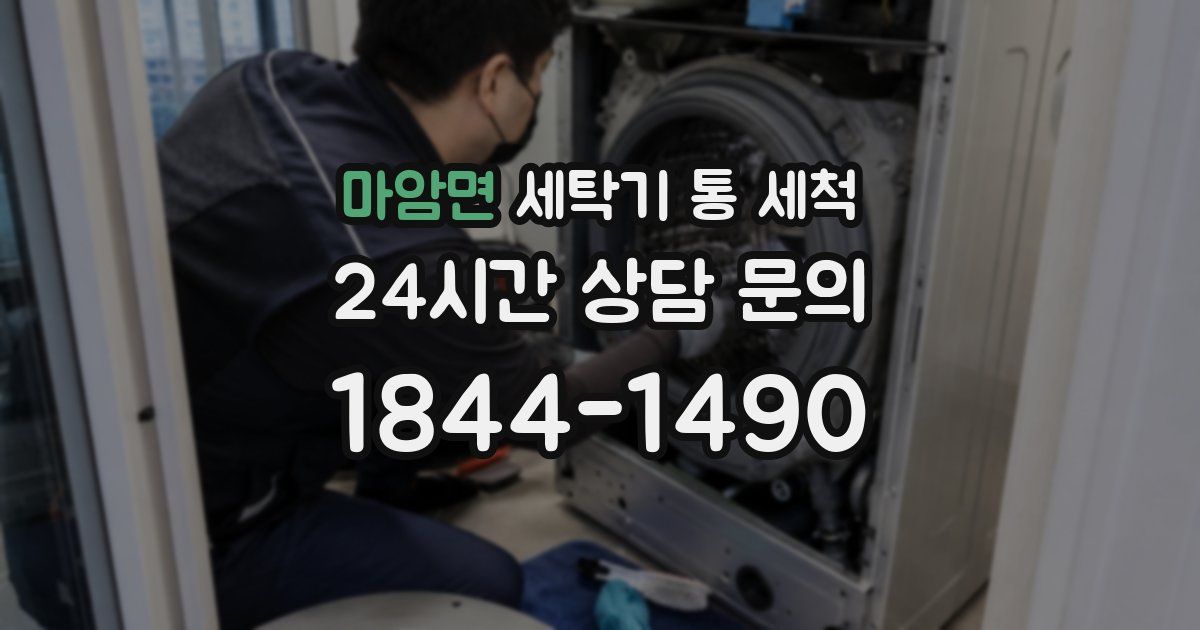 마암면 세탁기 통 세척