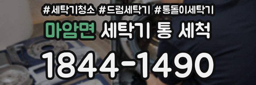마암면 세탁기 통 세척