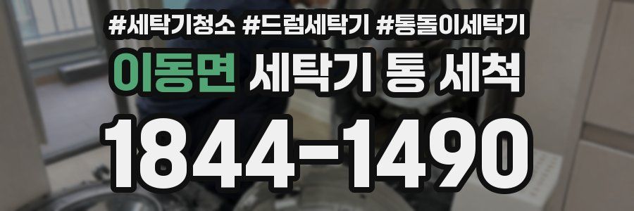이동면 세탁기 통 세척