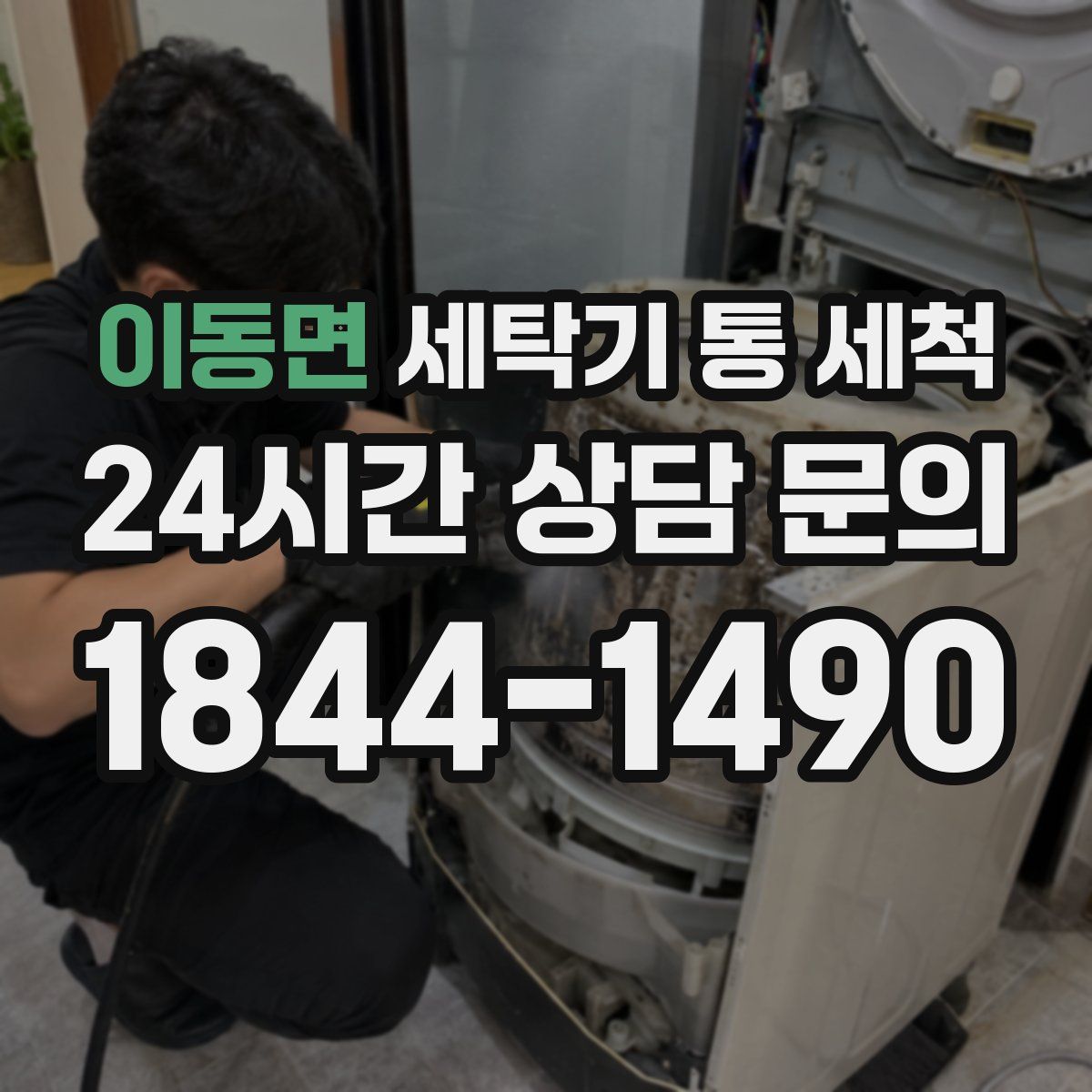이동면 세탁기 통 세척