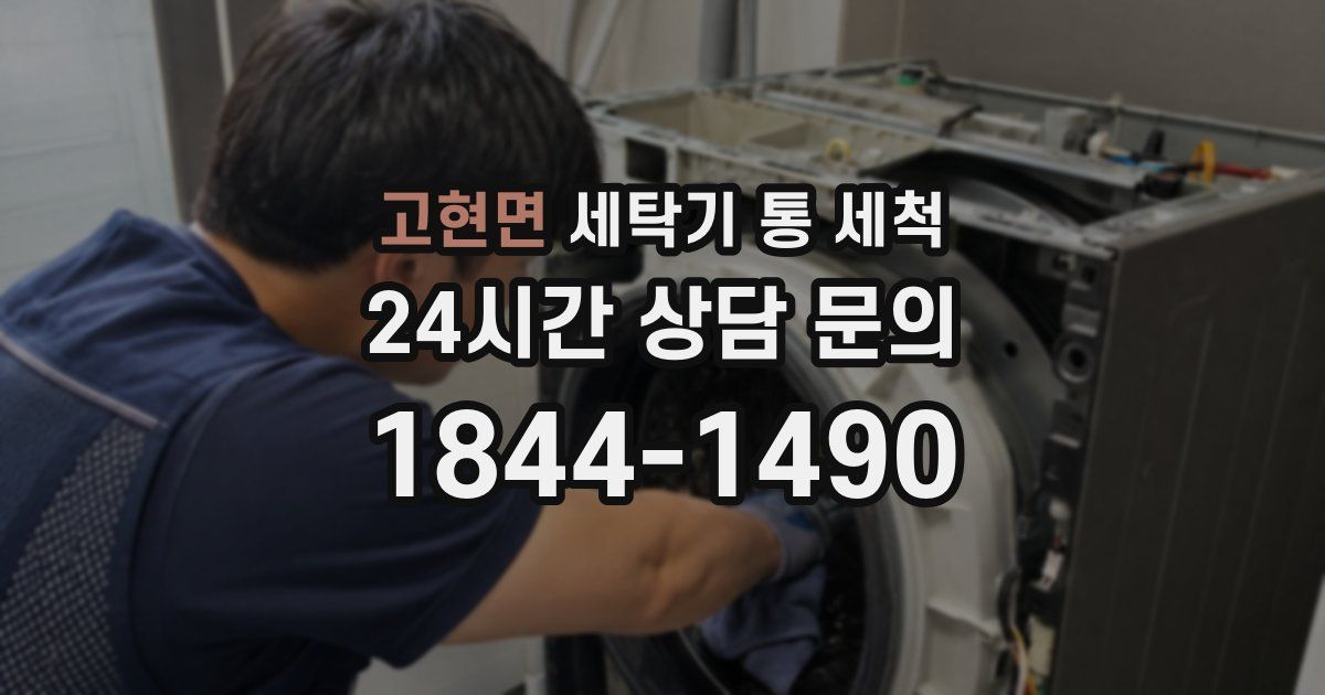 고현면 세탁기 통 세척