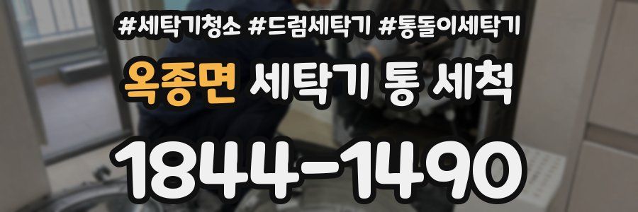 옥종면 세탁기 통 세척