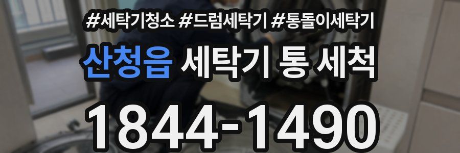 산청읍 세탁기 통 세척