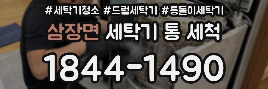 삼장면 세탁기 통 세척
