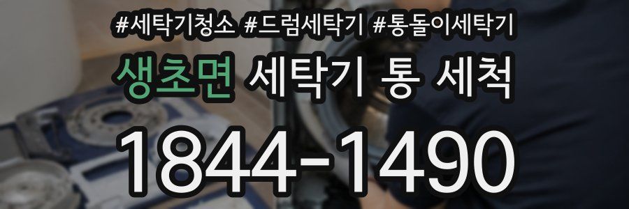 생초면 세탁기 통 세척