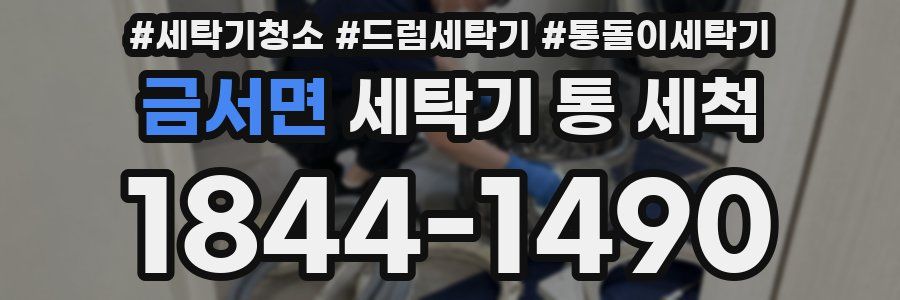 금서면 세탁기 통 세척