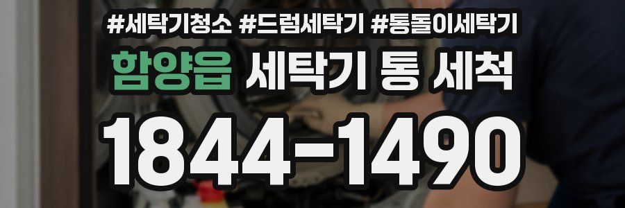 함양읍 세탁기 통 세척