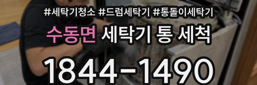 수동면 세탁기 통 세척