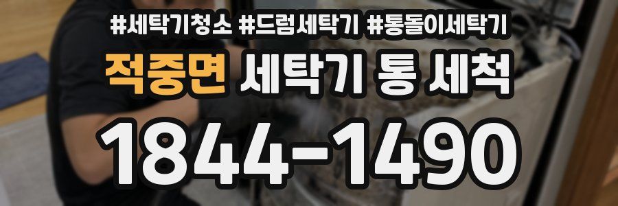 적중면 세탁기 통 세척