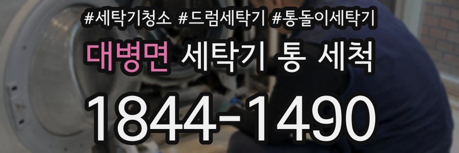 대병면 세탁기 통 세척