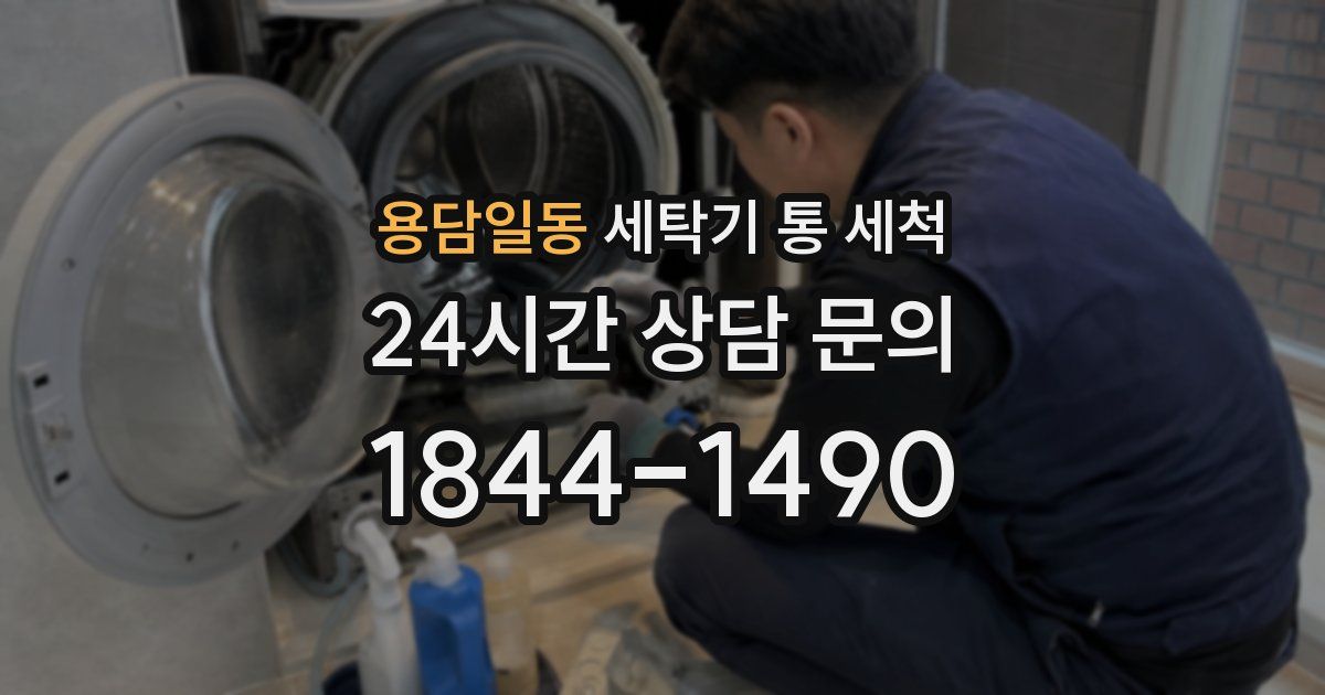 용담일동 세탁기 통 세척