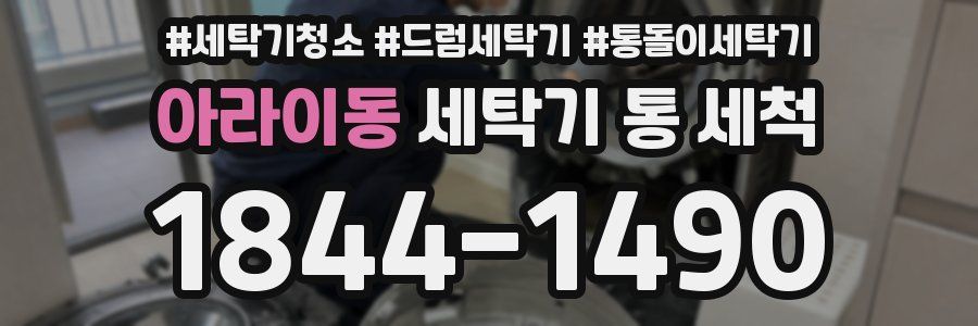 아라이동 세탁기 통 세척