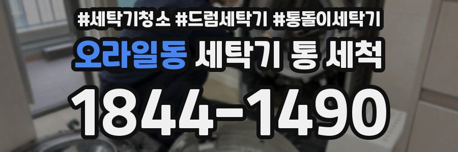 오라일동 세탁기 통 세척