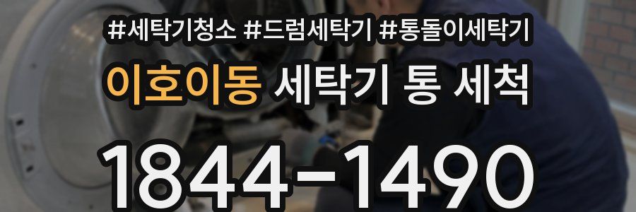 이호이동 세탁기 통 세척