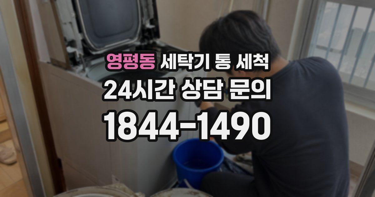 영평동 세탁기 통 세척