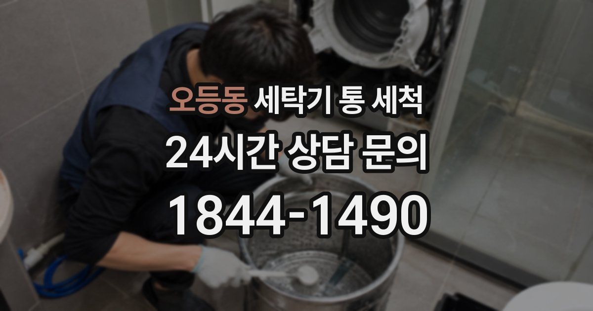 오등동 세탁기 통 세척