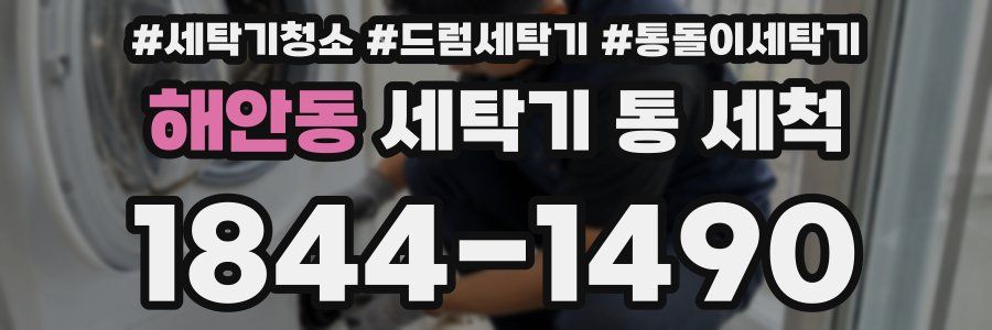해안동 세탁기 통 세척