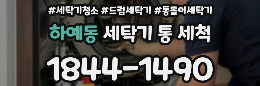하예동 세탁기 통 세척