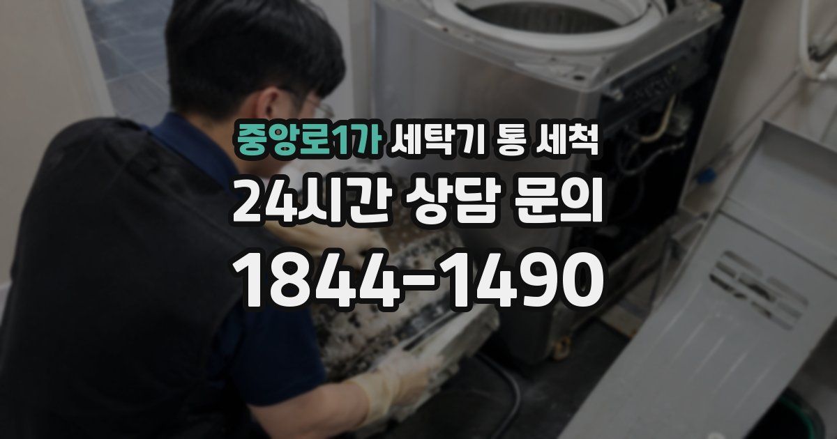 중앙로1가 세탁기 통 세척