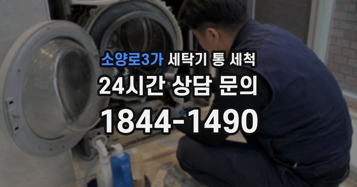 소양로3가 세탁기 통 세척