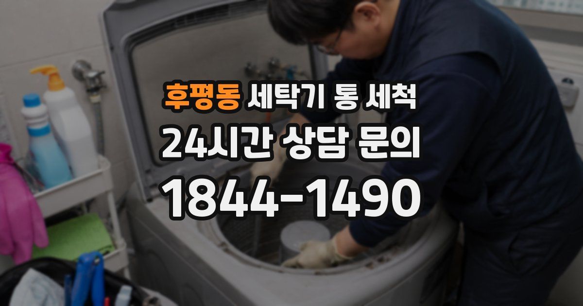 후평동 세탁기 통 세척